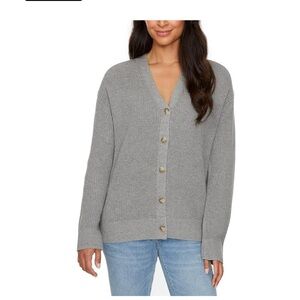 Hudson Jeans Gray Button-Up Cardigan